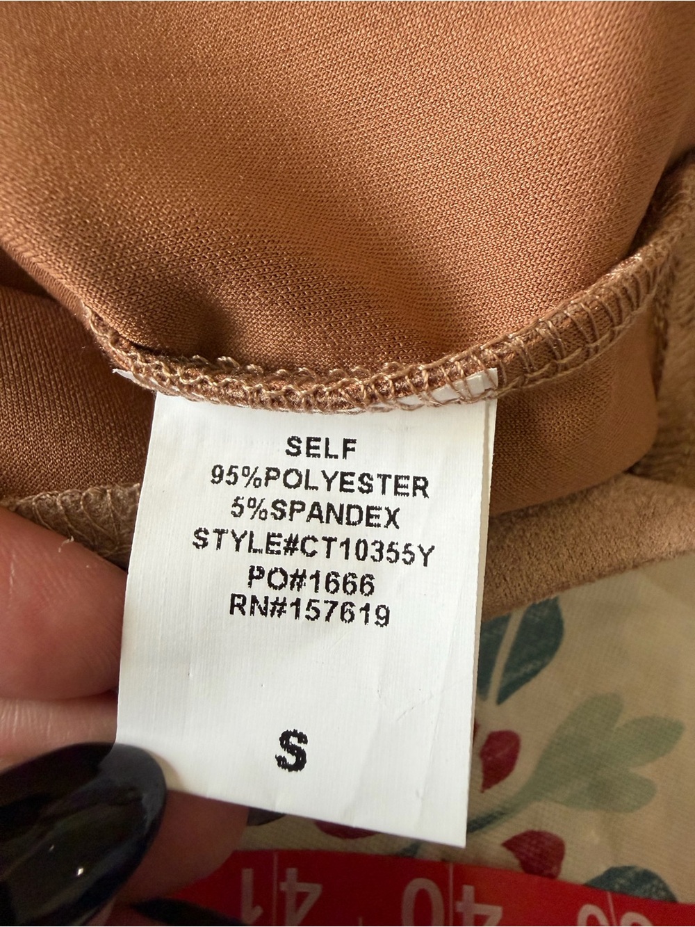 NWT Cloud Ten Taupe Faux Suede Rhinestone Jewel Crop Top S - Picture 5 of 7